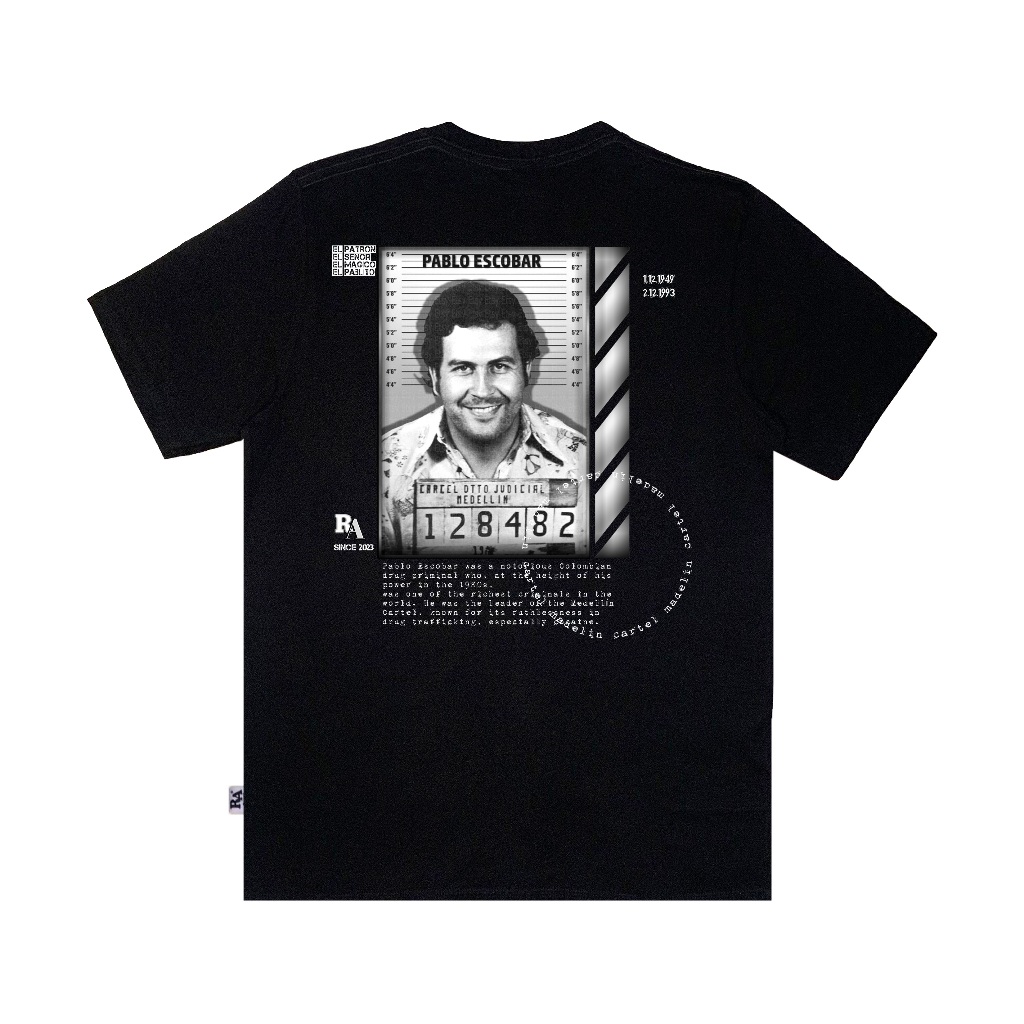 Style3 T-Shrt Pablo Escobar Plata O Plomo Kokan Klemmbausten - Foto 12