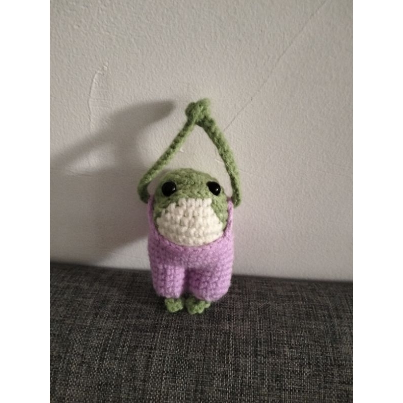 Jual frog and toad keychain/bagchain/gantungan kunci rajut/gantungan ...