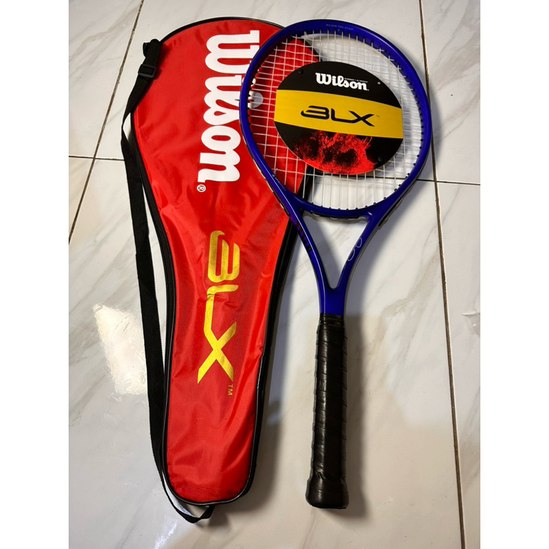 Jual RAKET TENNIS WILSON PRO STAFF BLUE PEMULA SIAP PAKAI FULL SET TAS ...
