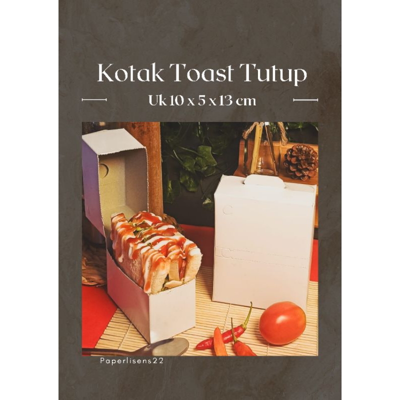 Jual (50pcs) Kotak Cup Kentang / Food Paper tray / Kotak toast / Kotak ...