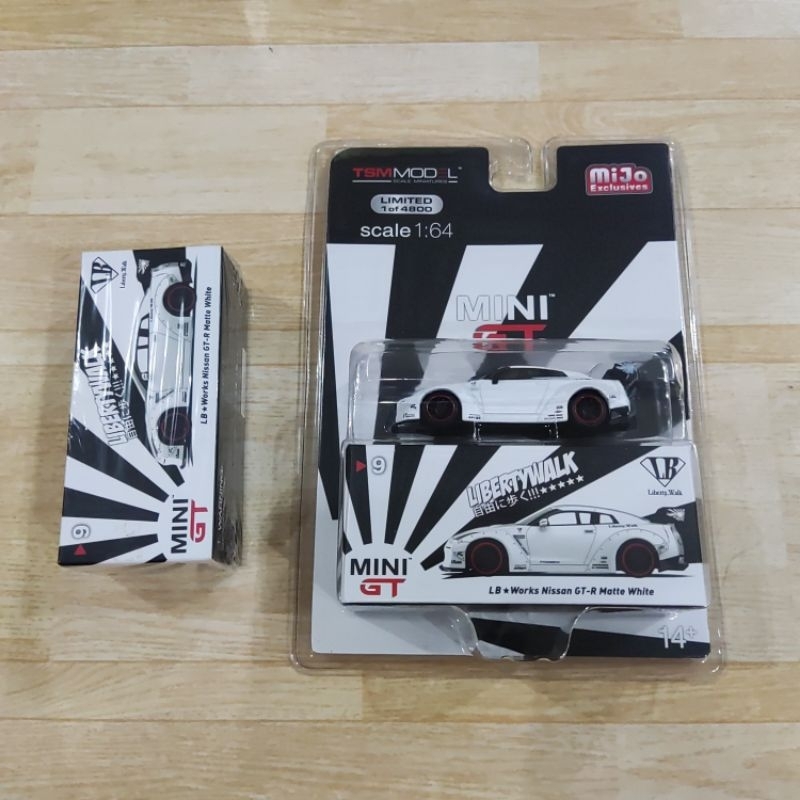 Jual Mini GT 9 LBWK Nissan GTR (R35) Matte White | Shopee Indonesia