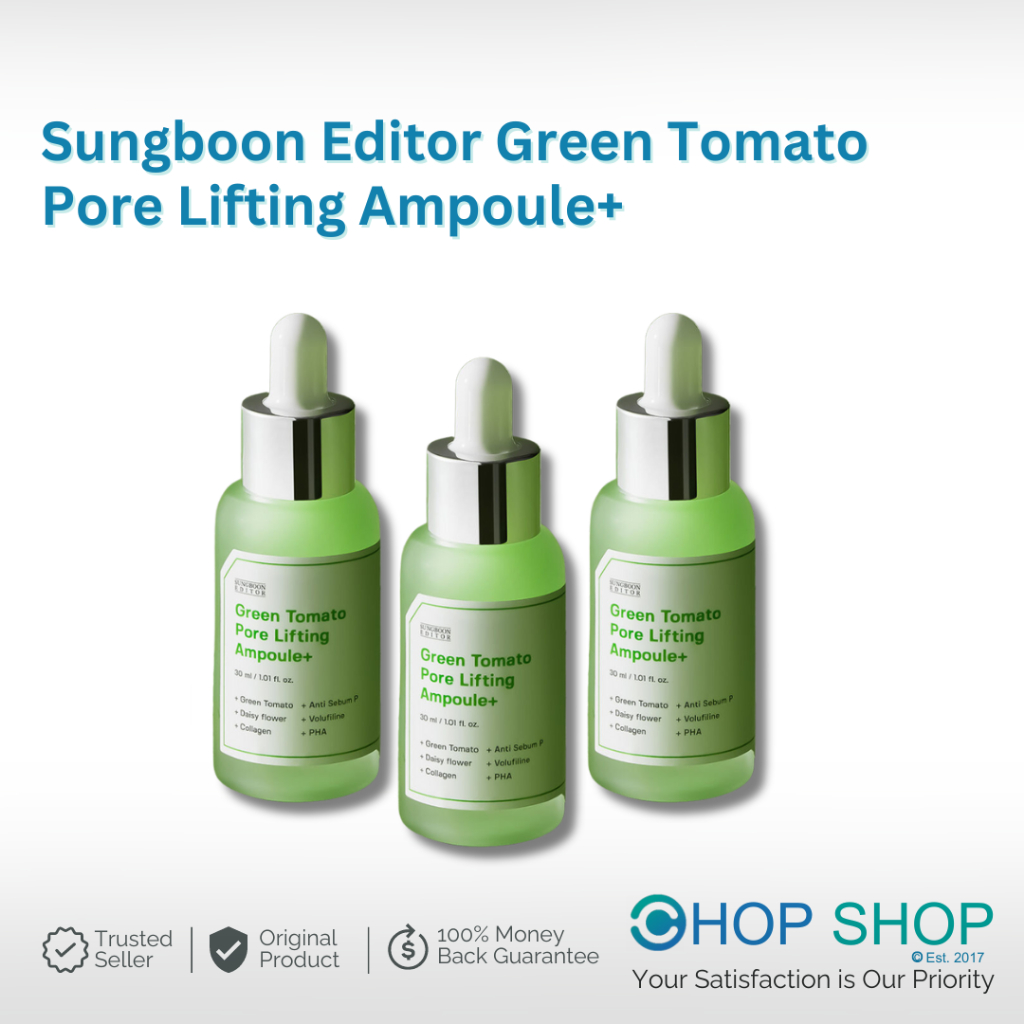 Jual ORIGINAL Sungboon Editor Green Tomato Pore Lifting Ampoule 30ML ...