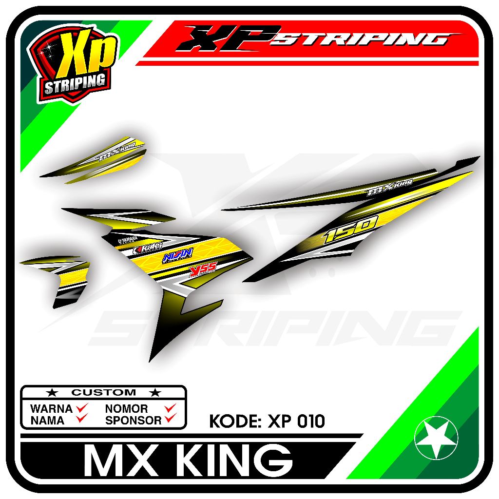 Jual Striping Mx King - Sticker Striping Yamaha Mx King Desain Racing ...