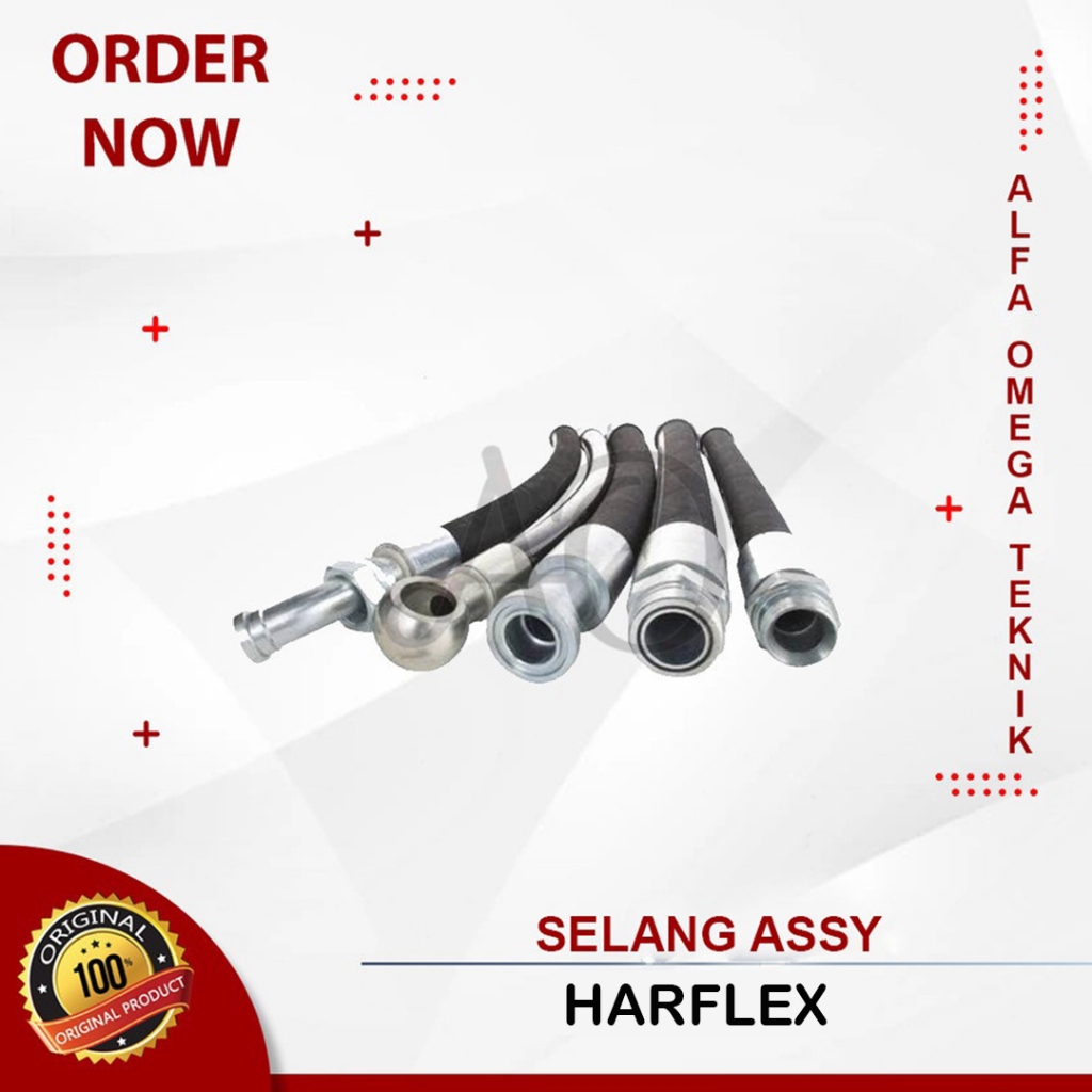 Jual SELANG ASSY HARFLEX 1/4 NPT MALE HOSE HYDRAULIC SET ASSEMBLY ...