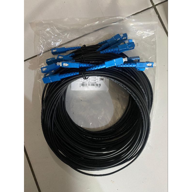 Jual Kabel Patchcore Patch Core Pigtail Fiber Optic SC UPC Hitam - 3M ...