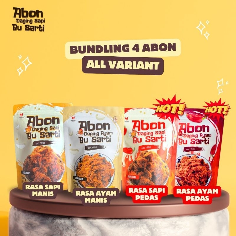 Jual [PREMIUM PACKAGING] - Paket Lengkap Abon Sapi & Ayam Bu Sarti ...