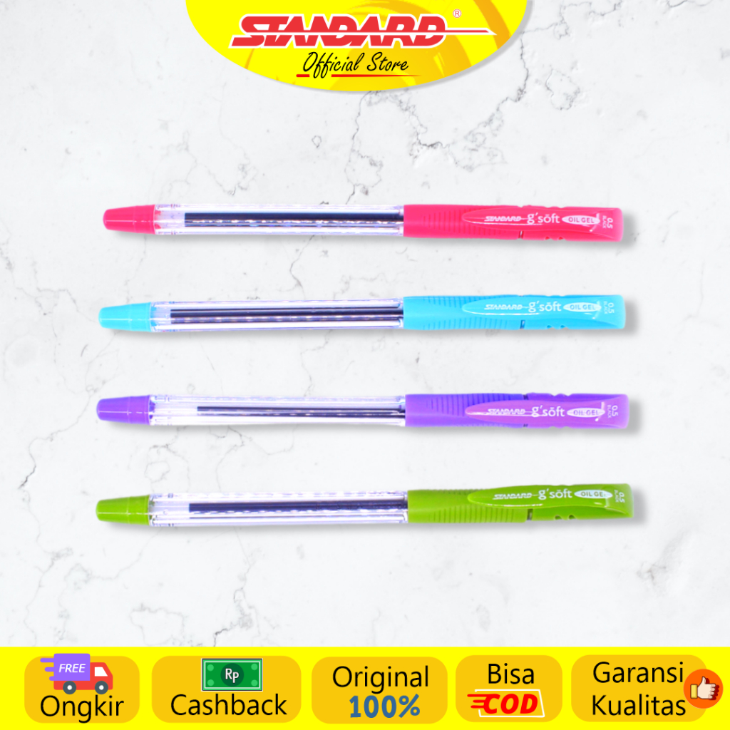 Standard - Pulpen G'Soft 0.5 ( Alat Tulis / Pen / Ballpoint / Pena ) (4)
