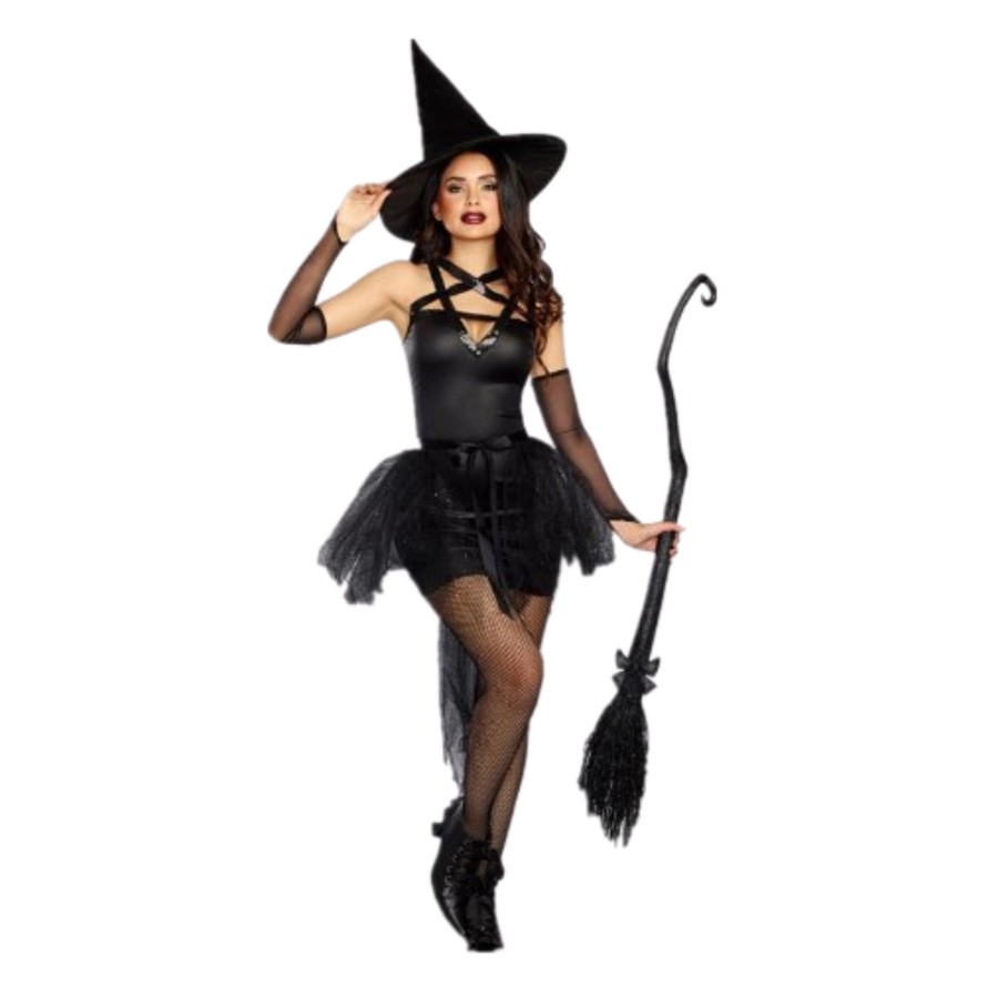 Jual Black Witch Adult Male Halloween Costume Fancy dress theme Party