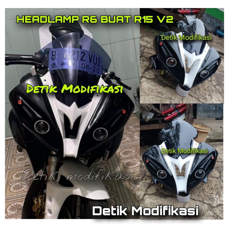 Jual HEADLAMP R6 BUAT R15 V2 BODI R15V2 MODEL R6 HL R15V2 MODEL HL R6 ...