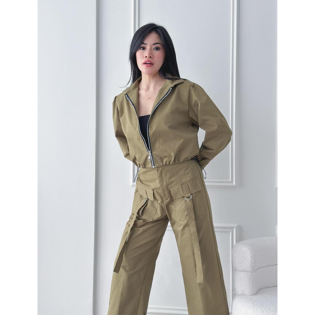 Jual [Simple Outfit] Baju Set 2 in 1 Wanita lengan panjang - Alexa Set ...
