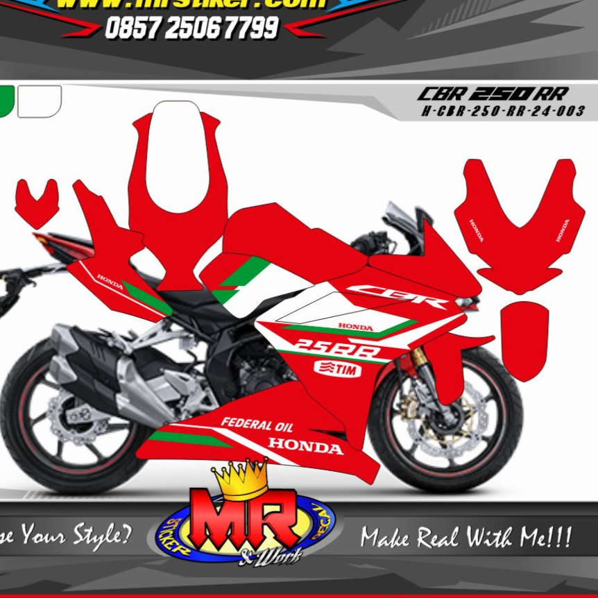 Jual Decal Stiker Honda CBR 250 RR Fullbody\Striping Stiker Fullbody ...