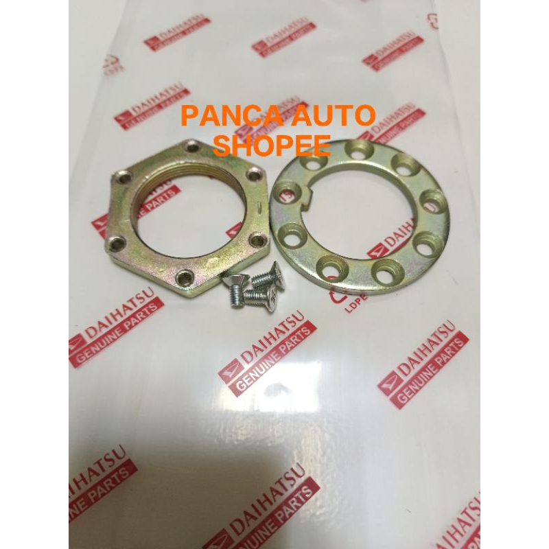 Jual Nut spindle kit mur as roda front daihatsu F50 ori | Shopee Indonesia