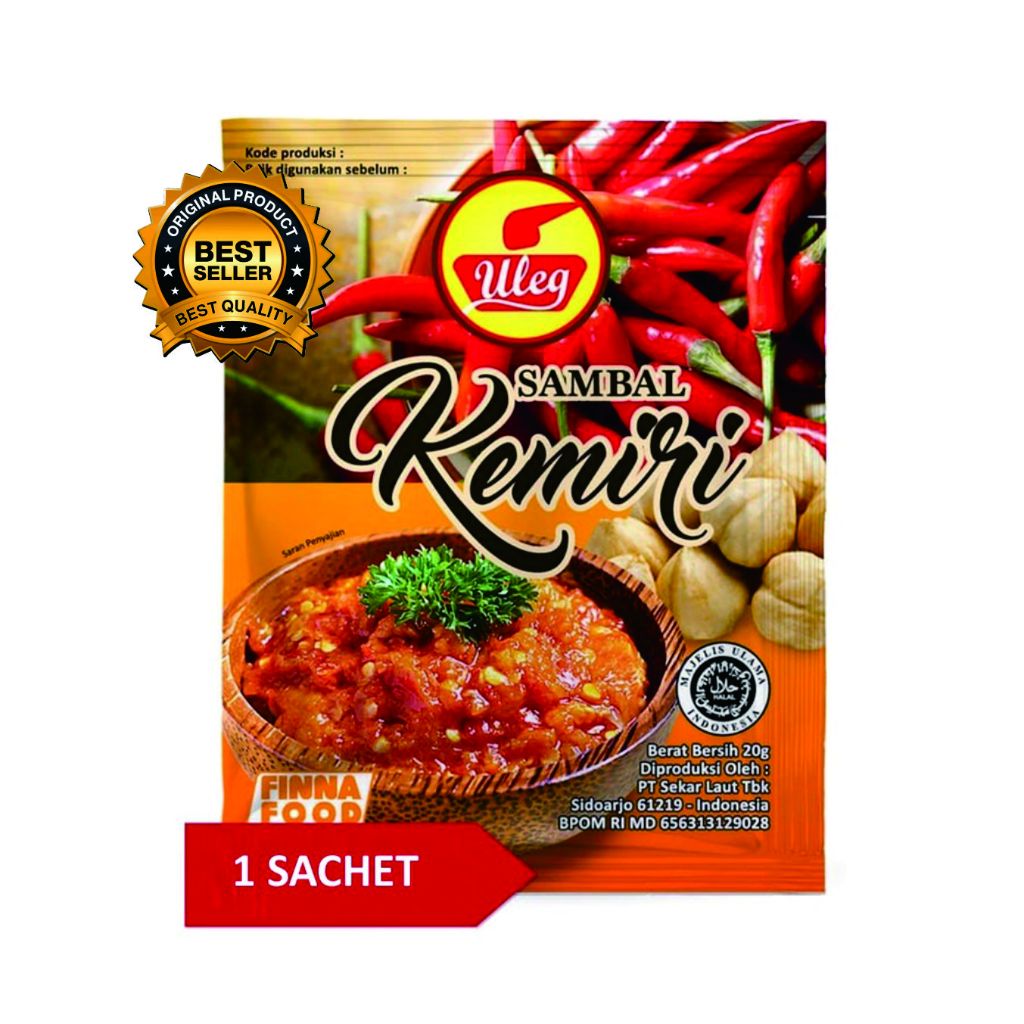 Jual Finna Sambal Uleg Terasi | Finna Uleg Kemasan Per Sachet