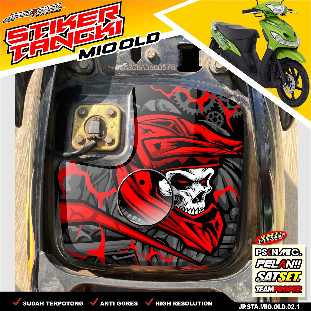 Jual Stiker Tangki Bensin Mio SPorty Mio Smile Old Sticker Tengki Motor ...
