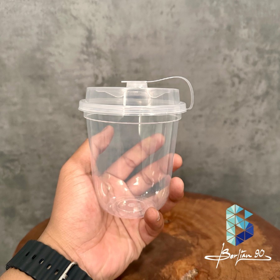 Jual gelas injection gelas pp injection 12 oz gelas oval 380ml gelas ...