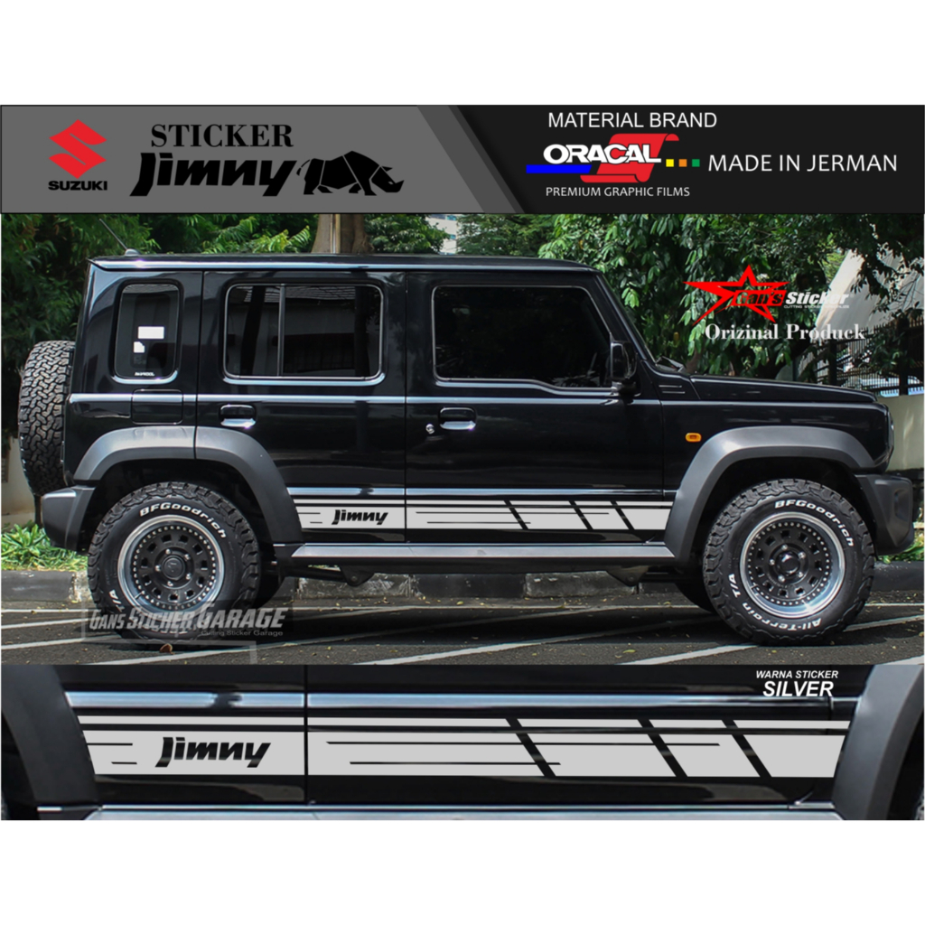Jual sticker suzuki jimny 5 pintu jimny long 5 pintu aksesoris jimny 5 ...