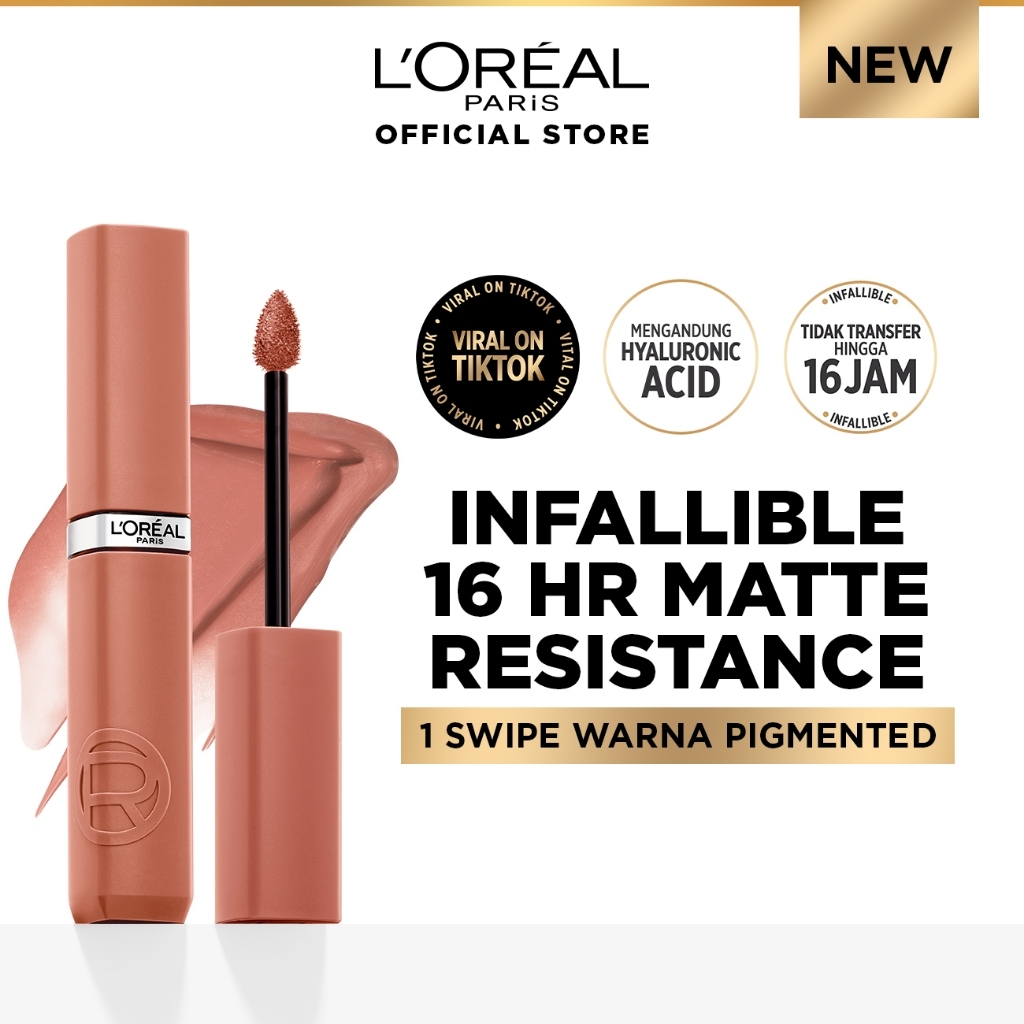 Jual Original 100% L’Oréal Paris Infallible Matte Resistance Liquid ...