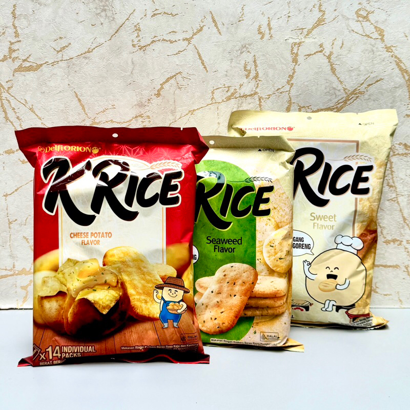 Jual KRice Crackers Delfi Orion Cheese Potato Sweet Seaweed | Shopee ...