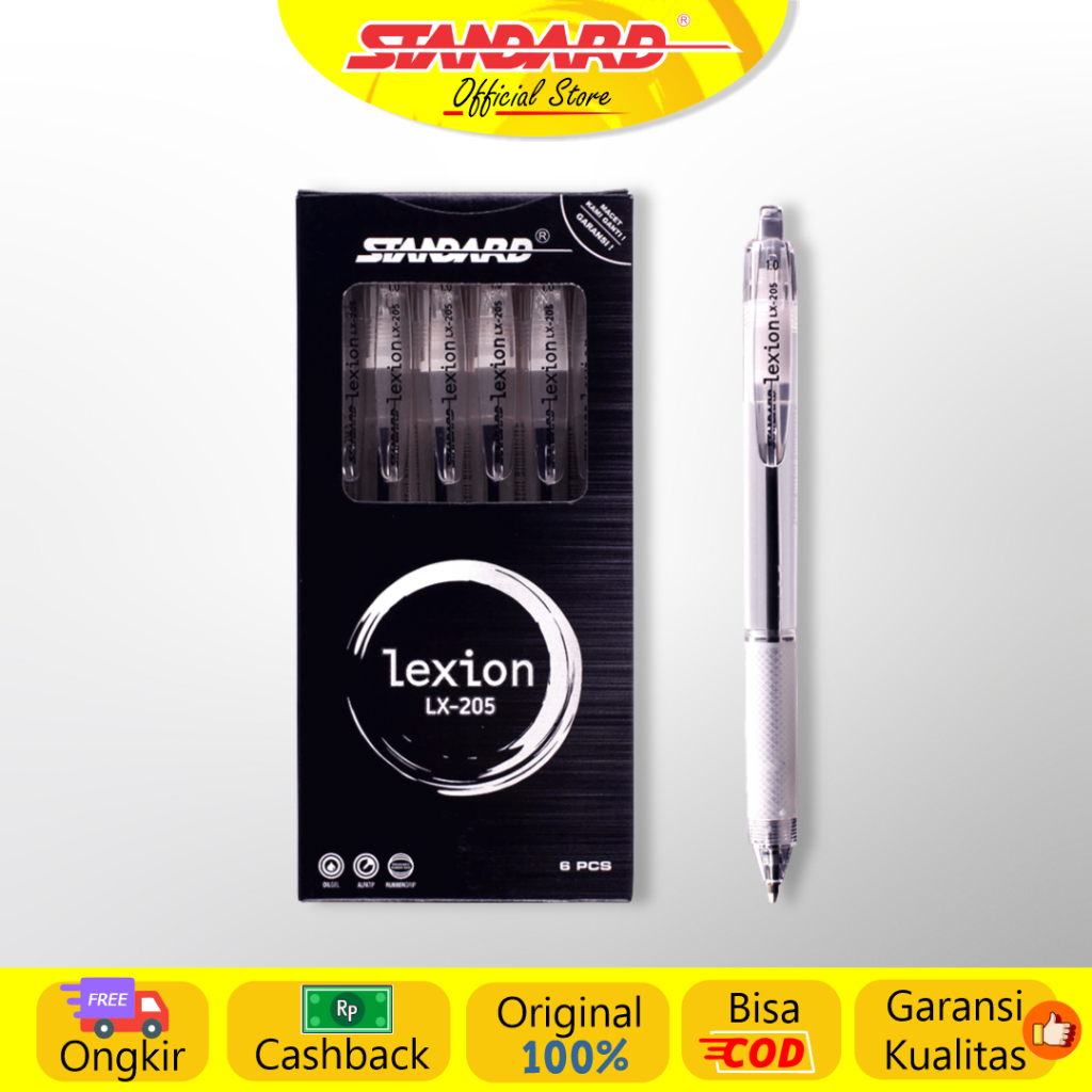 Standard - Pulpen Lexion 1.0 LX-205 ( Alat Tulis / Pen / Ballpoint / Pena ) (2)