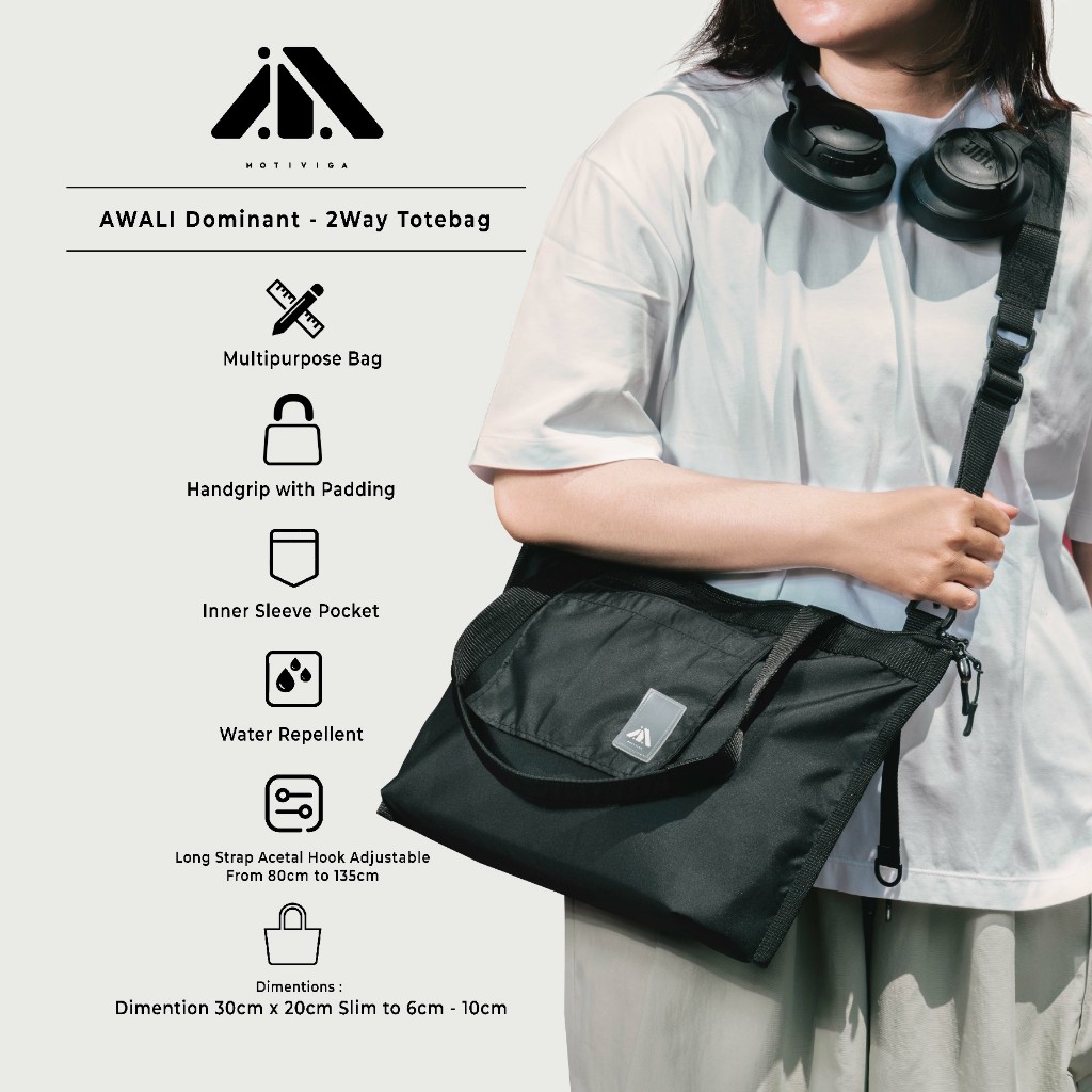 Jual Motiviga Dominant AWALI - 2Way Slingbag (Motiviga Tas Selempang ...
