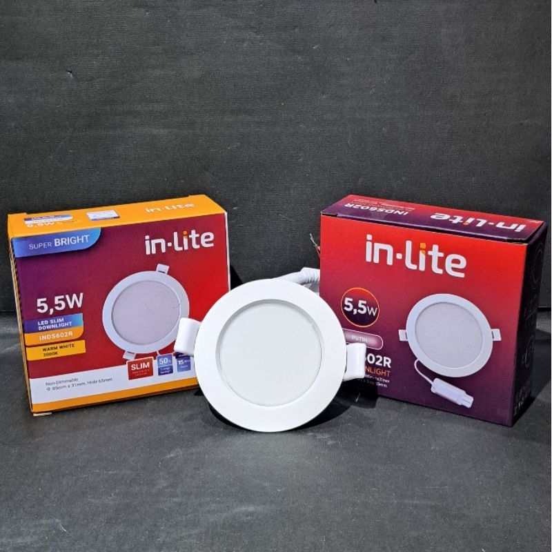 Jual InLite Slim Downlight Inbow 5,5W INDS602R | Shopee Indonesia