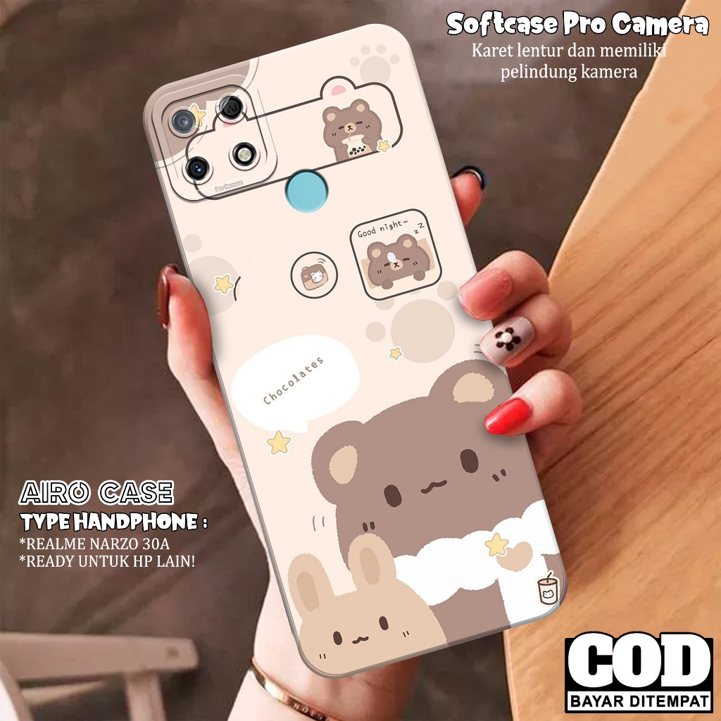 Jual Softcase REALME NARZO 30A Fashion Case KARTUN Case REALME - Main Image