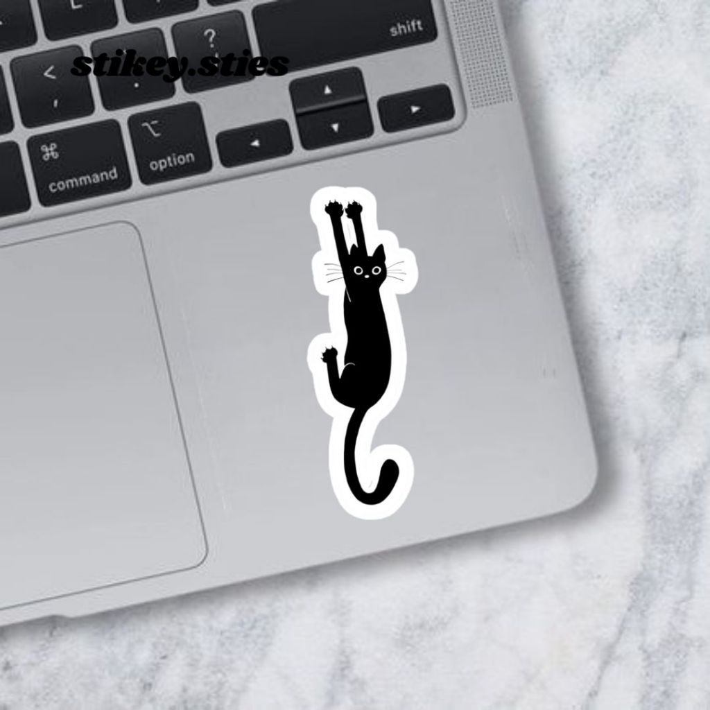 Jual STICKER KUCING BLACK CAT AESTHETIC BRAND ANTI AIR VINYL / STIKER ...