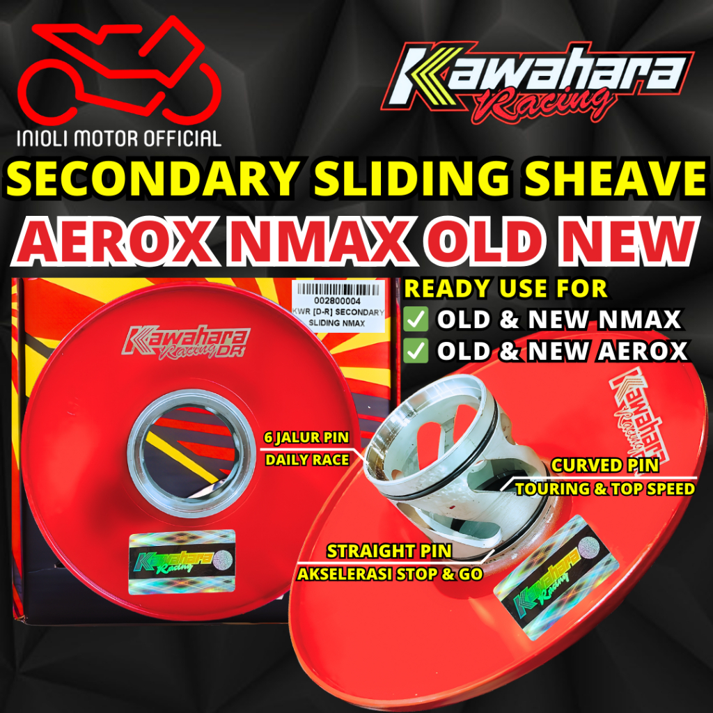 Jual SECONDARY SLIDING SHEAVE KAWAHARA AEROX NMAX CONNECTED 155 MIO ...