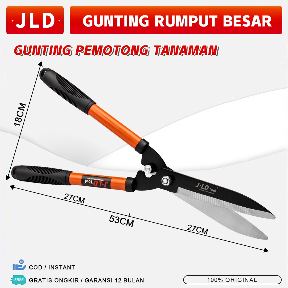 Jual JLD Gunting Rumput Dahan Ranting Pagar Kebun Besar Gagang Karet ...