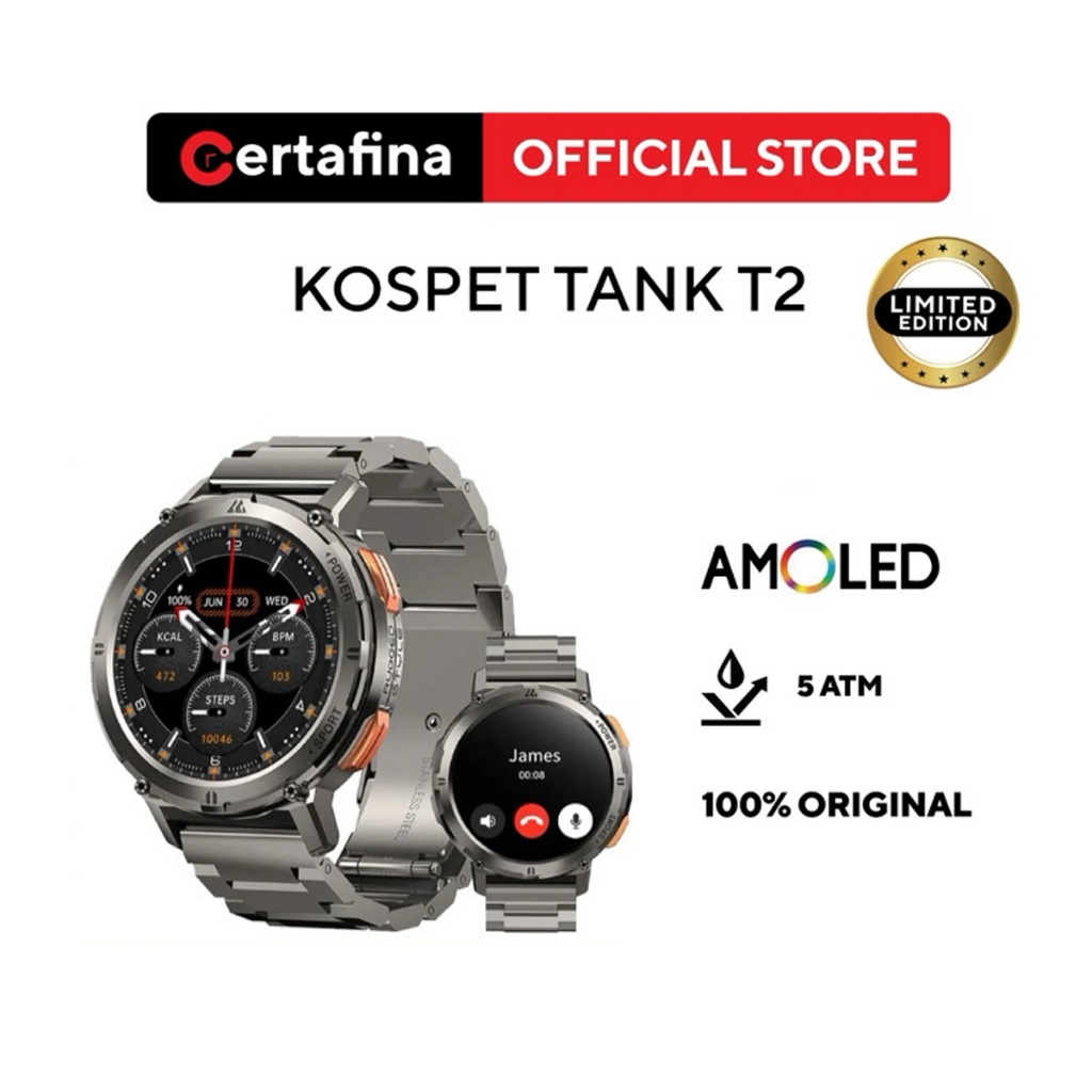 Jual Certafina Kospet TankT2 New Limited Edition Smartwatch | Shopee ...