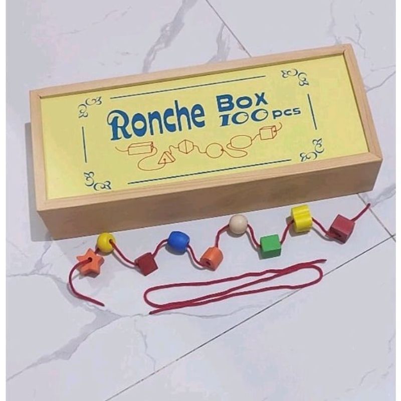 Jual Mainan Edukasi kayu Ronce Geometri Box 100 pcs edukatif anak Balok ...