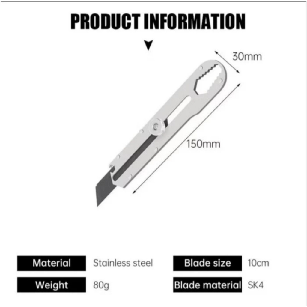 Jual Pisau Cutter Stainless Kuat Tajam Serbaguna | Shopee Indonesia