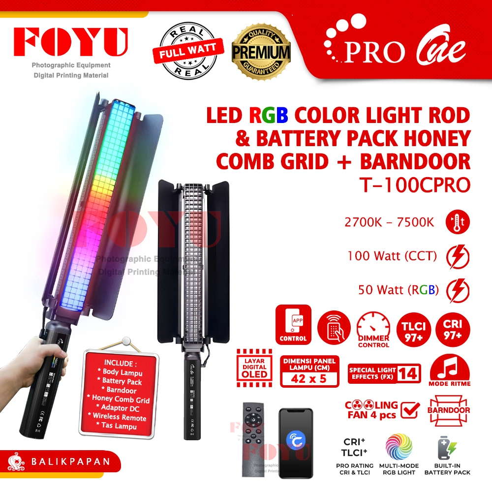 Jual LED Lampu Fotografi Foto Video Tiktok Live Warna Pelangi RGB Color ...