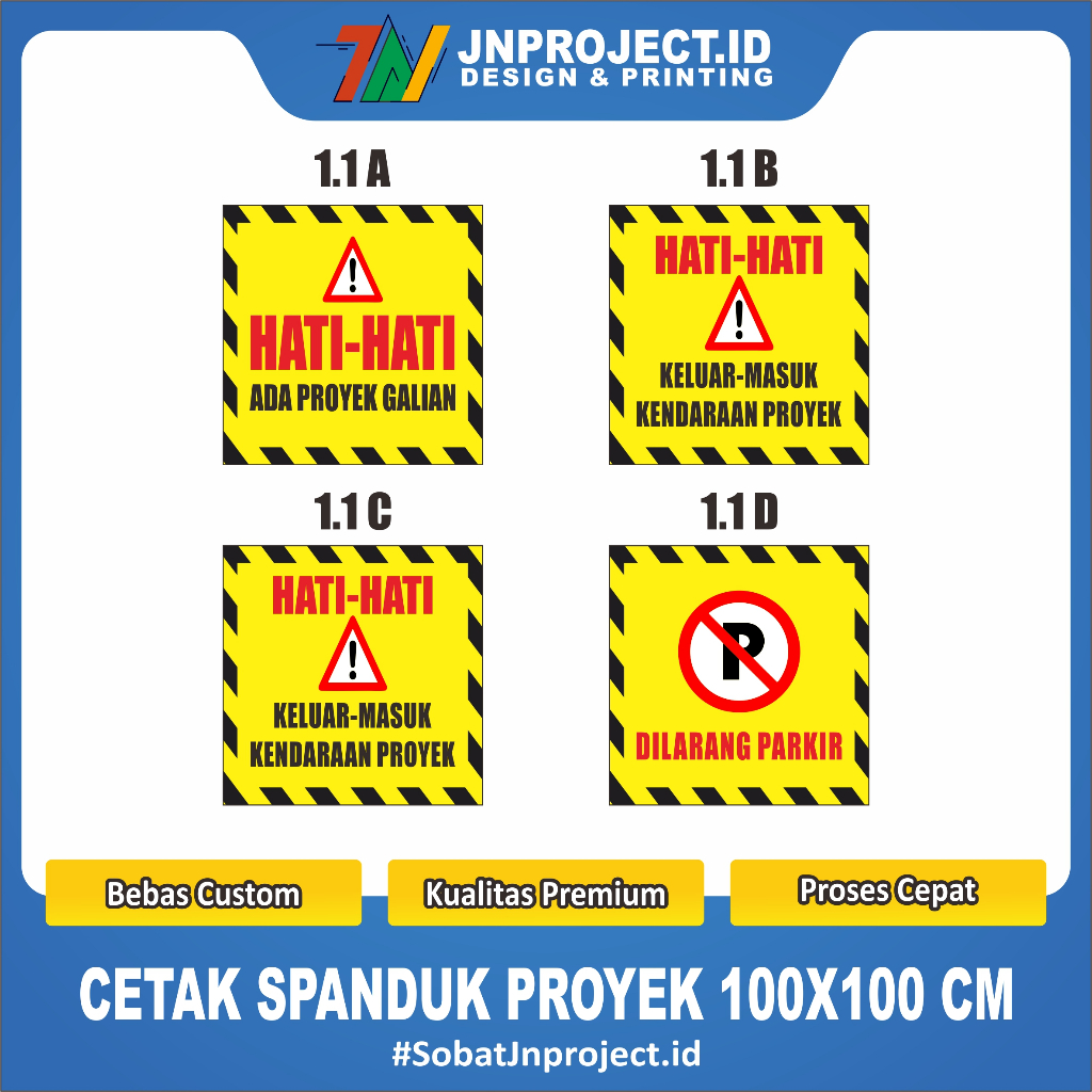Jual Spanduk Banner Proyek, Hati-Hati Sedang Ada Pekerjaan Murah ...