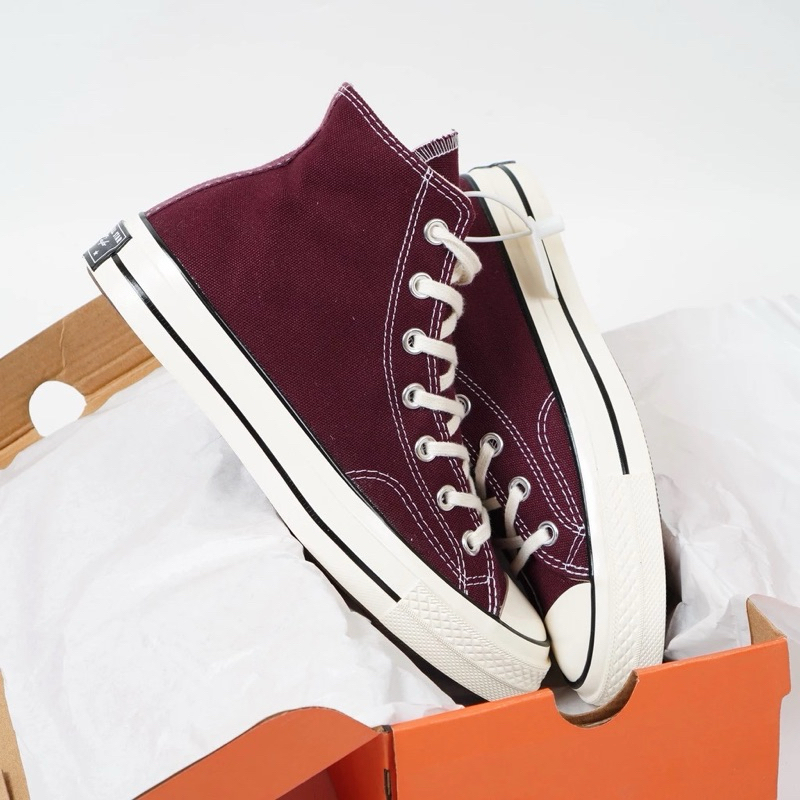 Sepatu Converse 70s Hight Marun BNIB Converse 70’s Hi Merah Burgundy  Converse Tinggi Maroon Red