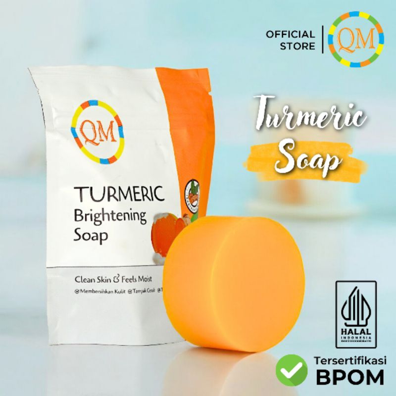 Product image QM Turmeric Brightening Soap 60 grams 1