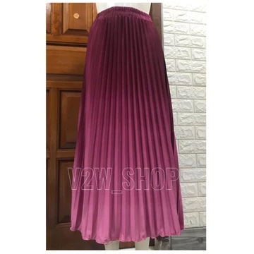 Rok Plisket Panjang Gradasi Premium Import Dewasa