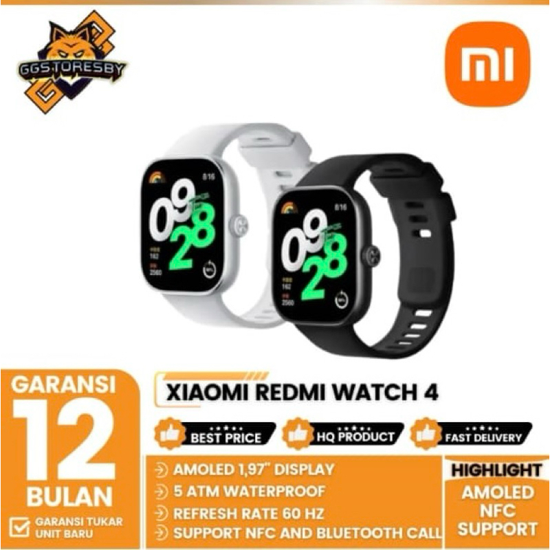 Jual Xiaomi Redmi Watch Layar amoled 1,97 Baterai hingga 20