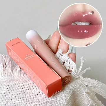 CAPPUVINI Juicy Lip Tint Mirror Lip Gloss Glasting Moisturizing Lip Glaze Lip Jelly Lip Glossy