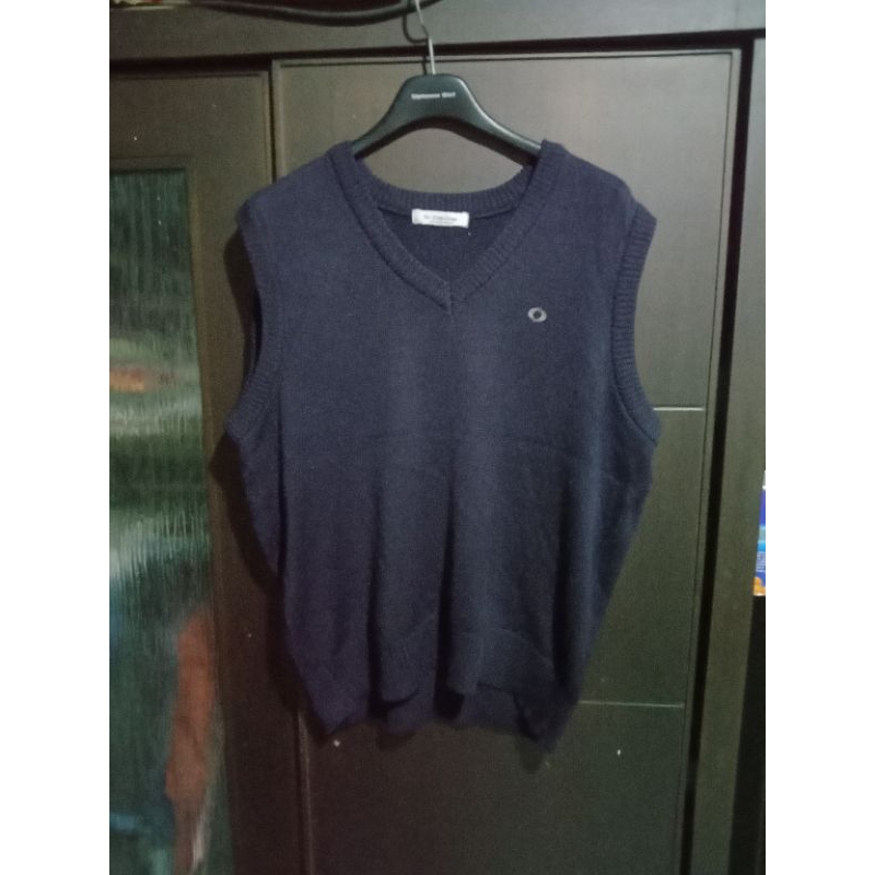 Jual Preloved Vest Rajut Navy | Shopee Indonesia