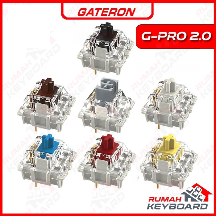 Jual GATERON - Switch - G Pro 2.0 - 5 Pin - Pcb Mount - Factory - Lube ...