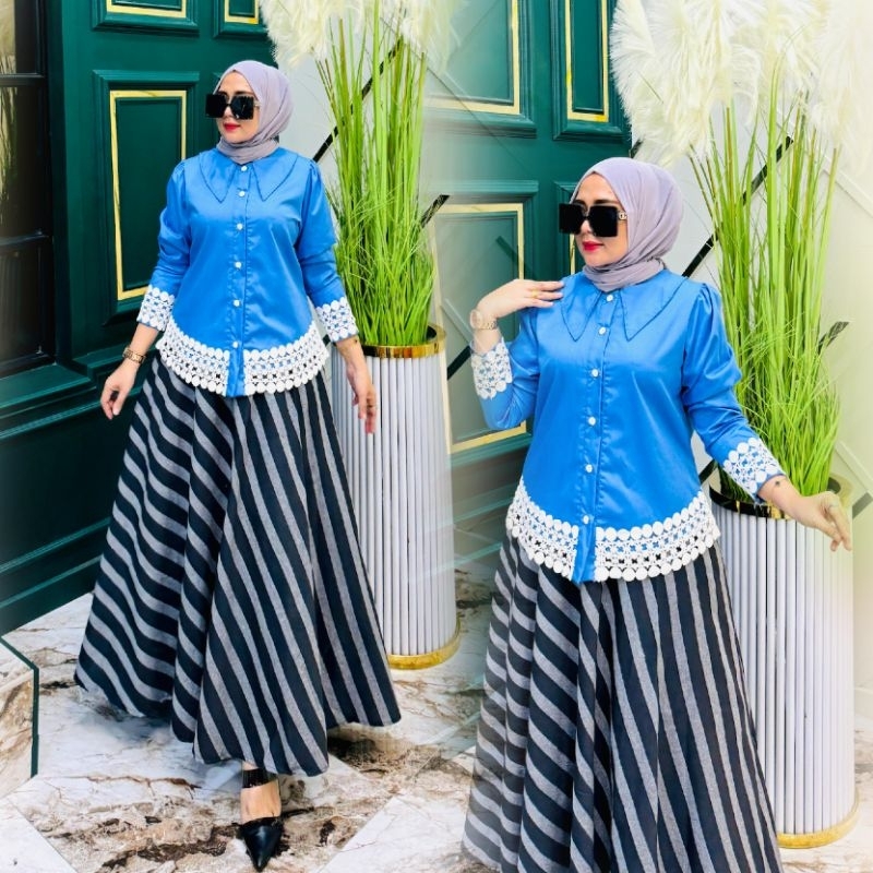 Jual ESMY SET ROK simple cantik banget dan super nyama set rok ...