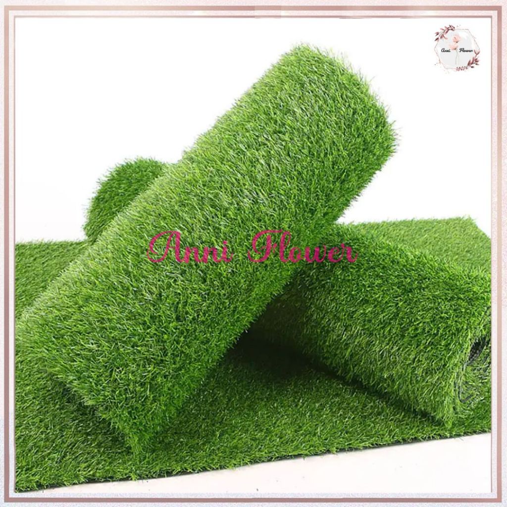 Jual ANNI - KARPET RUMPUT SWISS SINTETIS 25CMX25CM ARTIFICIAL GRASS ...