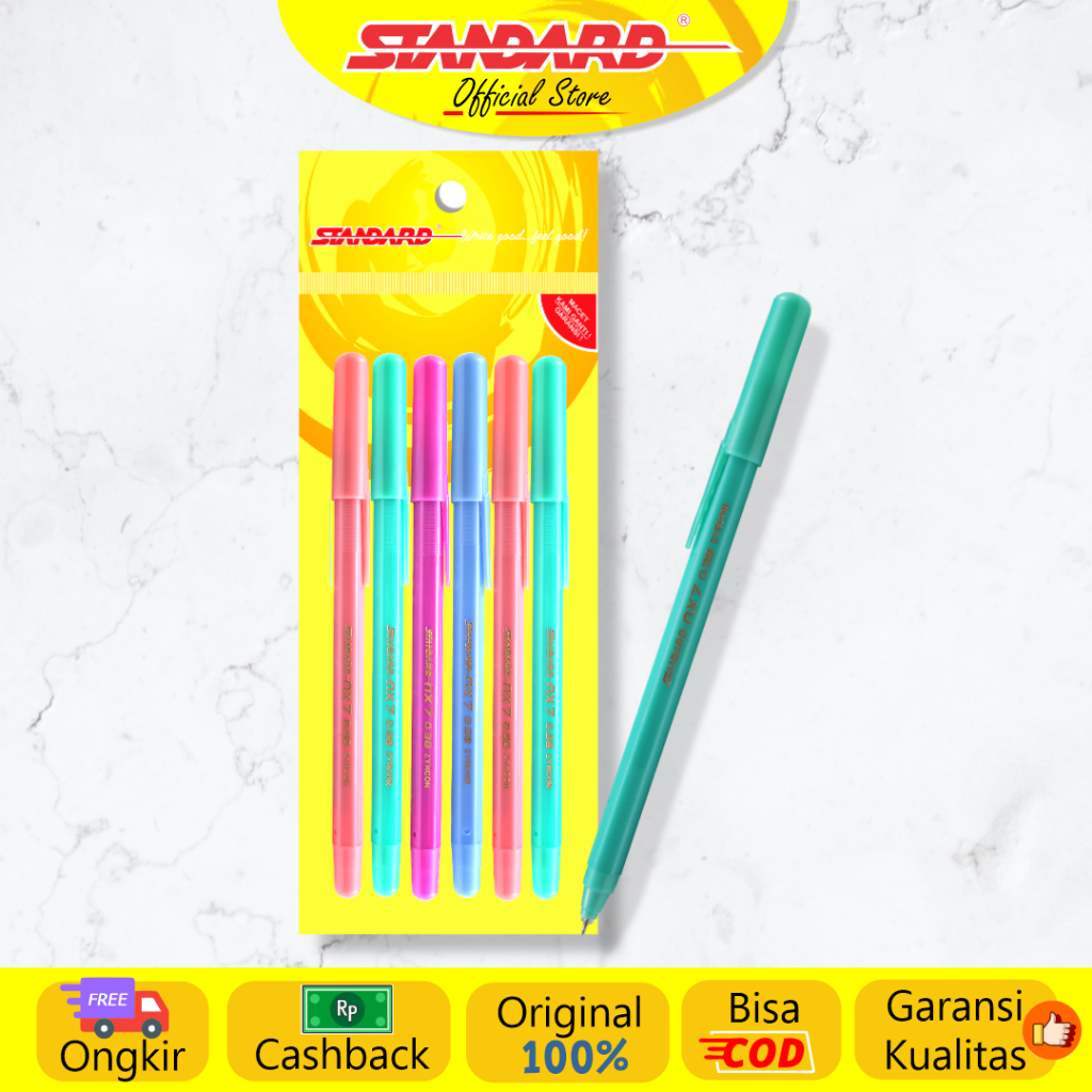 Standard - Pulpen NX 7 0.38 ( Alat Tulis / Pen / Ballpoint / Pena ) (5)