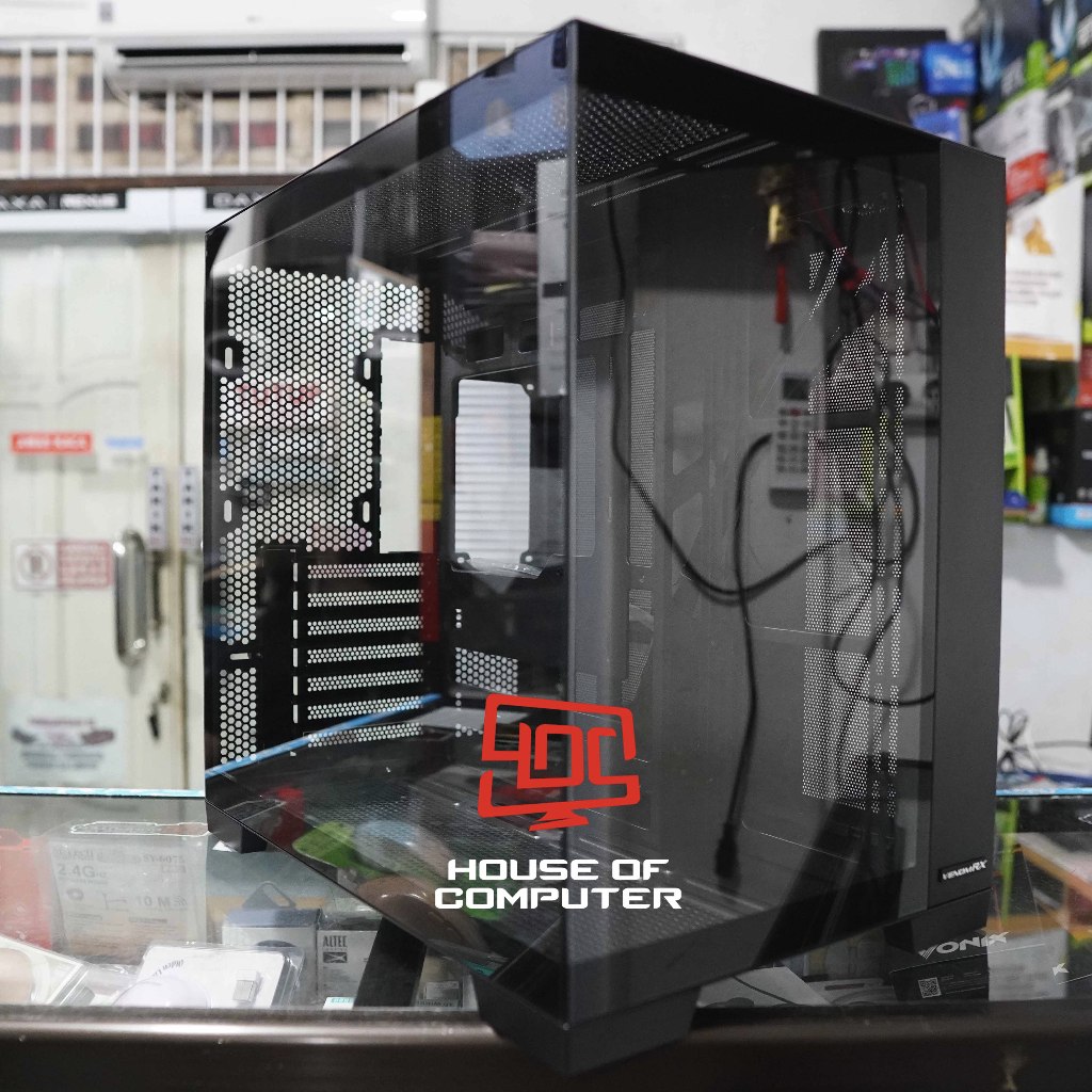 Jual CASE PC VENOM RX DAEMON S9 BTF TEMPERED GLASS ATX - HITAM CASING ...