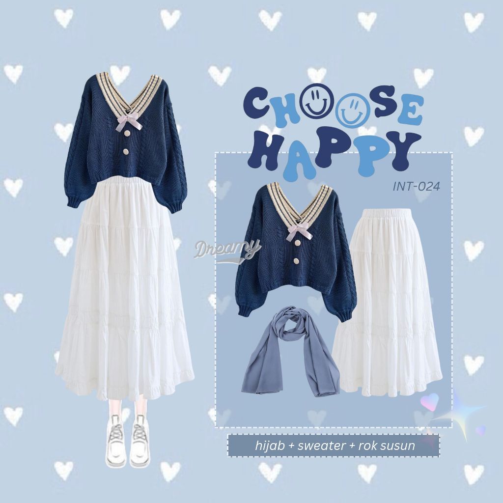 Jual 3in1 Setelan Wanita Hijab OOTD Kekinian terbaru oneset korean ...