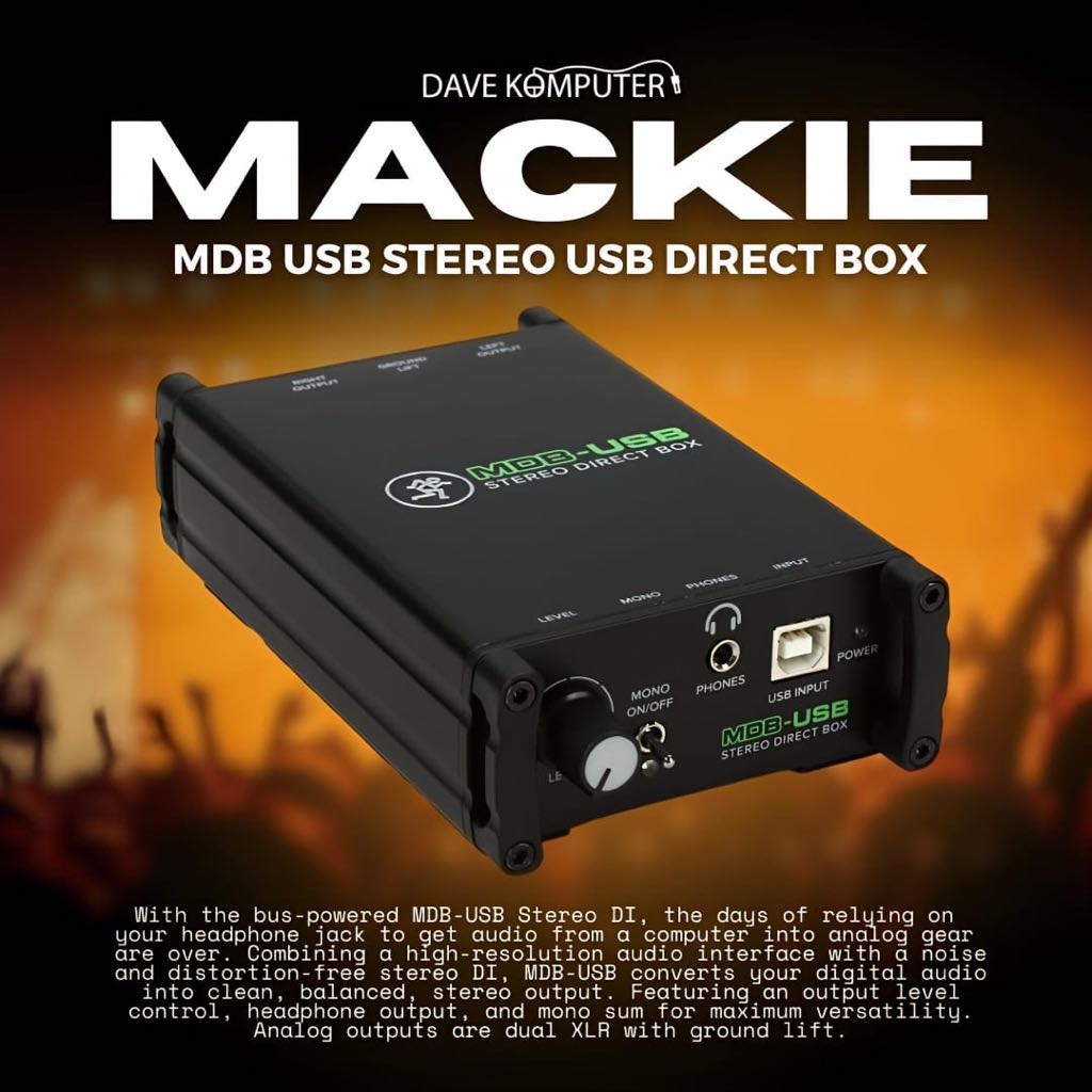 Jual Mackie MDB-USB / MDB USB Stereo USB Direct Box | Shopee Indonesia