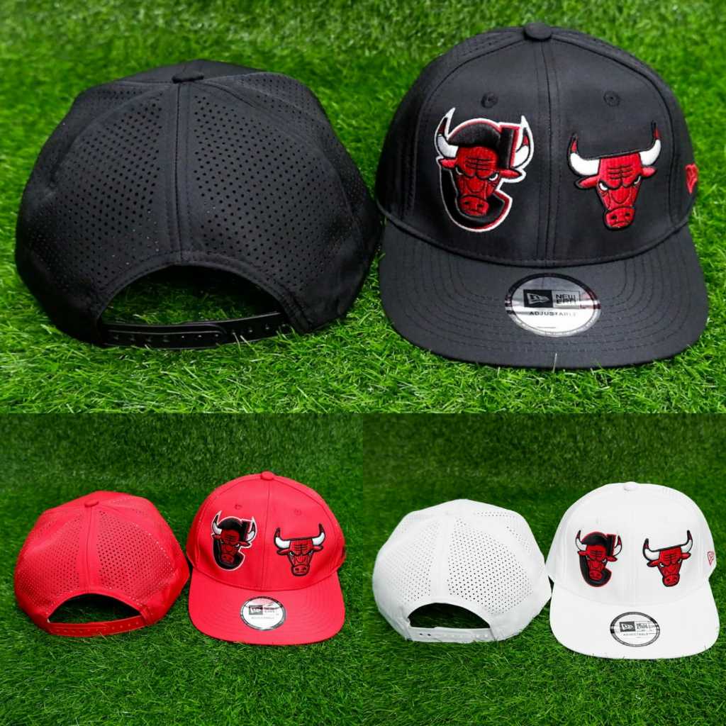 Jual Topi Snapback Jaring Bulls Mirror Quality - Topi Hip Hop Basket ...
