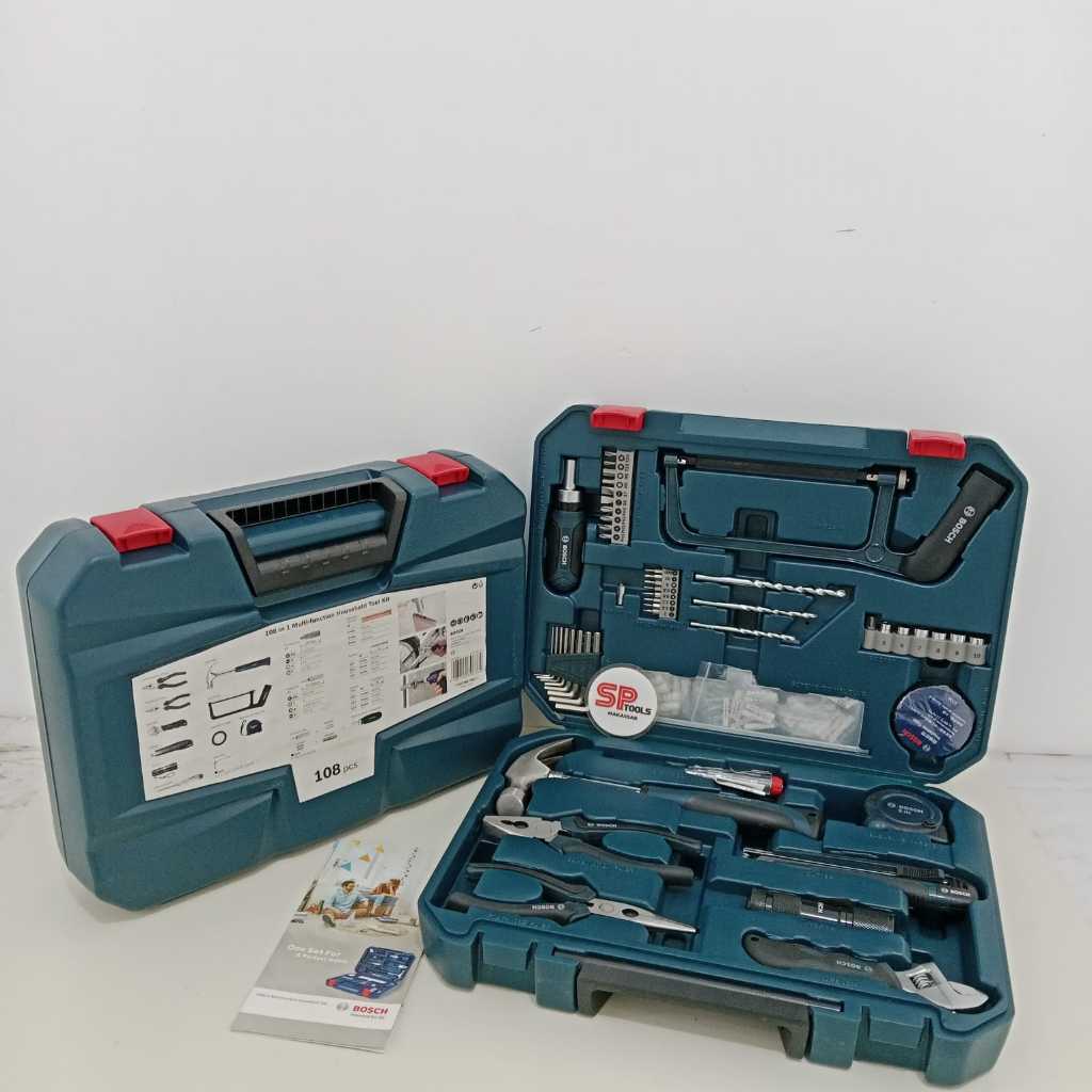 Jual TOOL BOX / TOOLKIT / MECANIC TOOL KIT SET 108PCS BOSCH MIXED SET ...