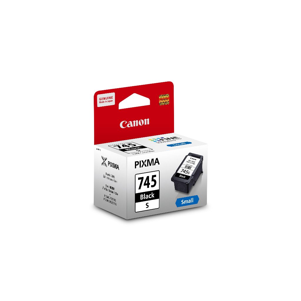 Tinta Original Canon 745 Small Black PG745s - Tinta Canon MG2570s TS207 TS307 TS707 TR4570s TR4670s - Tinta Cartridge Katrid (5)